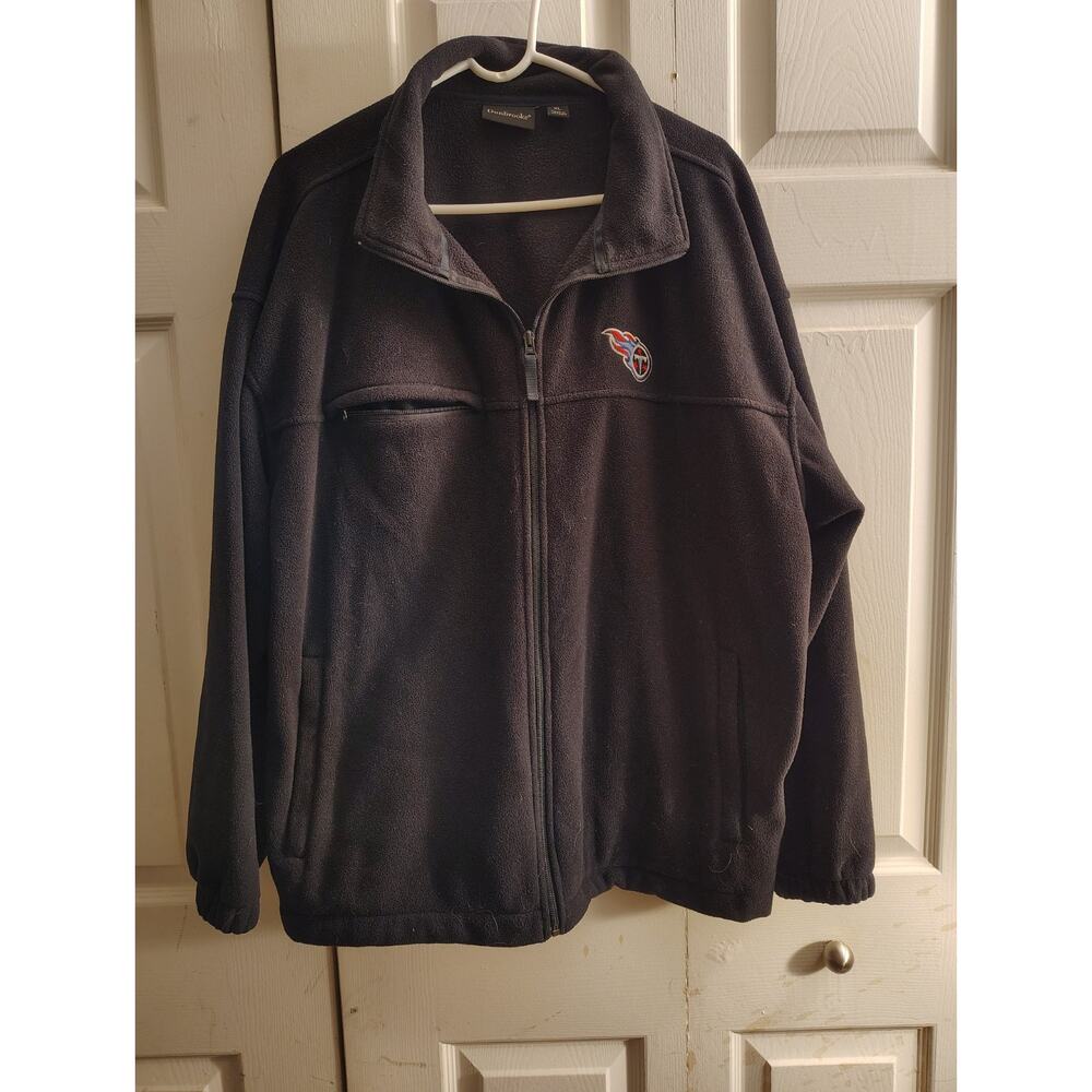 Dunbrooke Tennessee Titans Fleece Jacket XL Navy Full Zip NFL Embroidered Logo